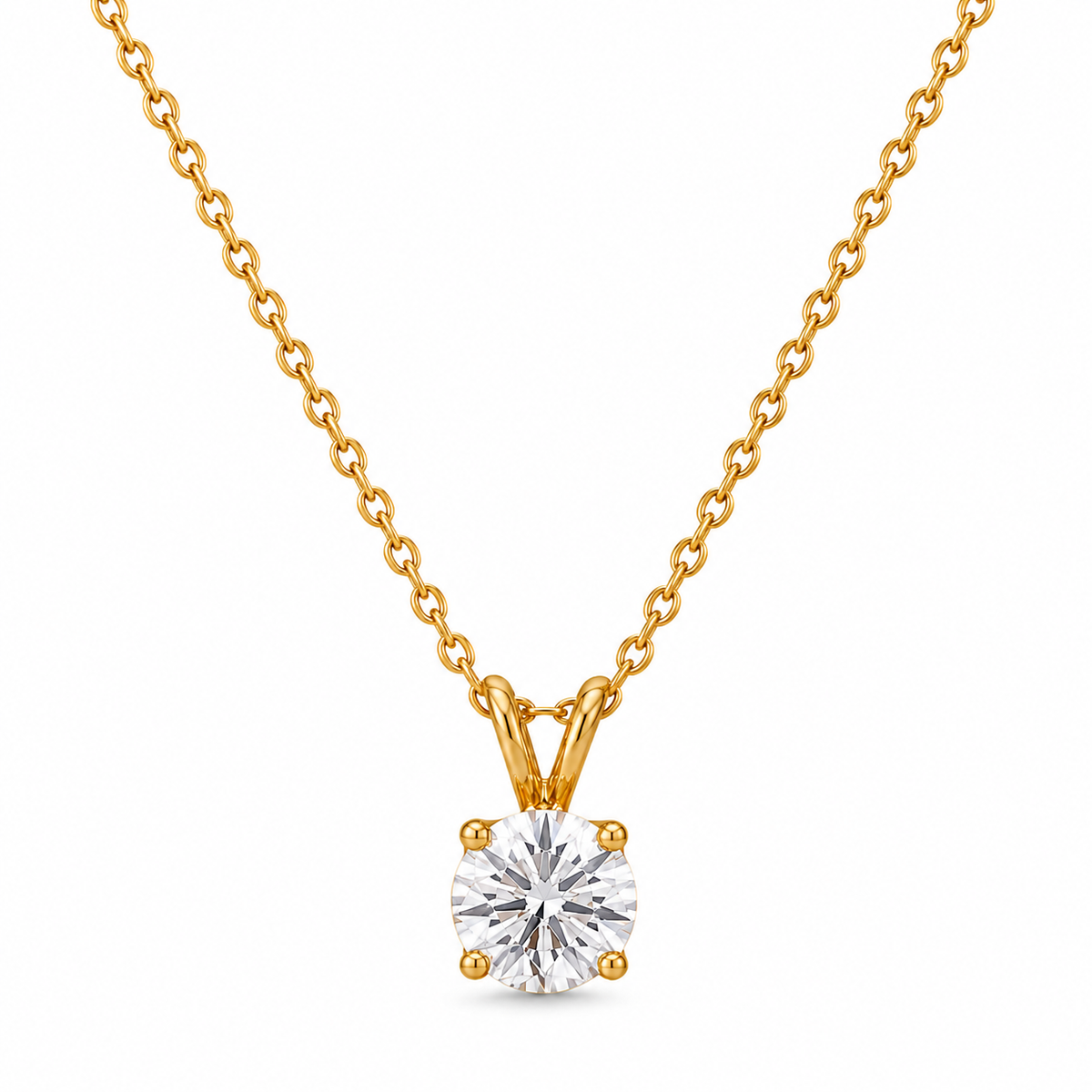 Lillian Necklace · 18K Gold Finish & Crystal