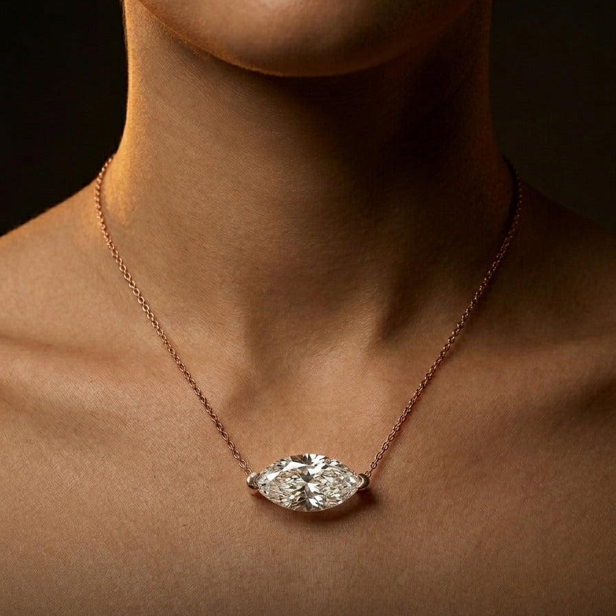 Navette Necklace · Crystal