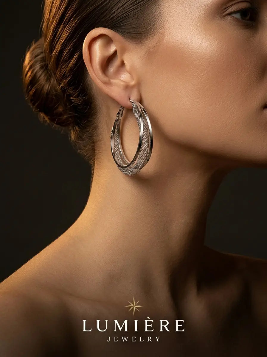 Torsade Hoop · Gold / Silver / Rose Gold