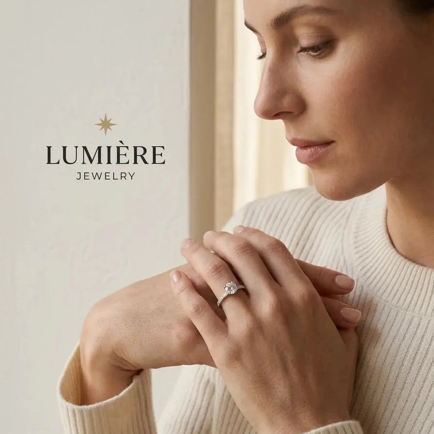 Céleste Solitaire Ring · Brilliant-Cut Stone
