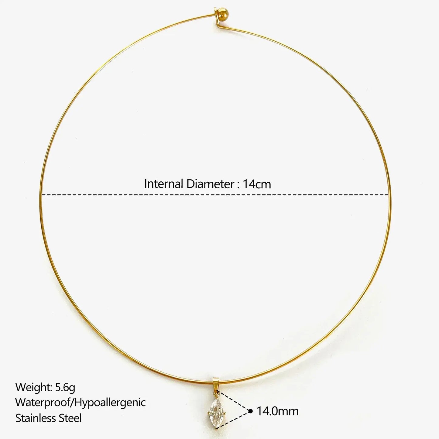 Forme Necklace · Gold Tone
