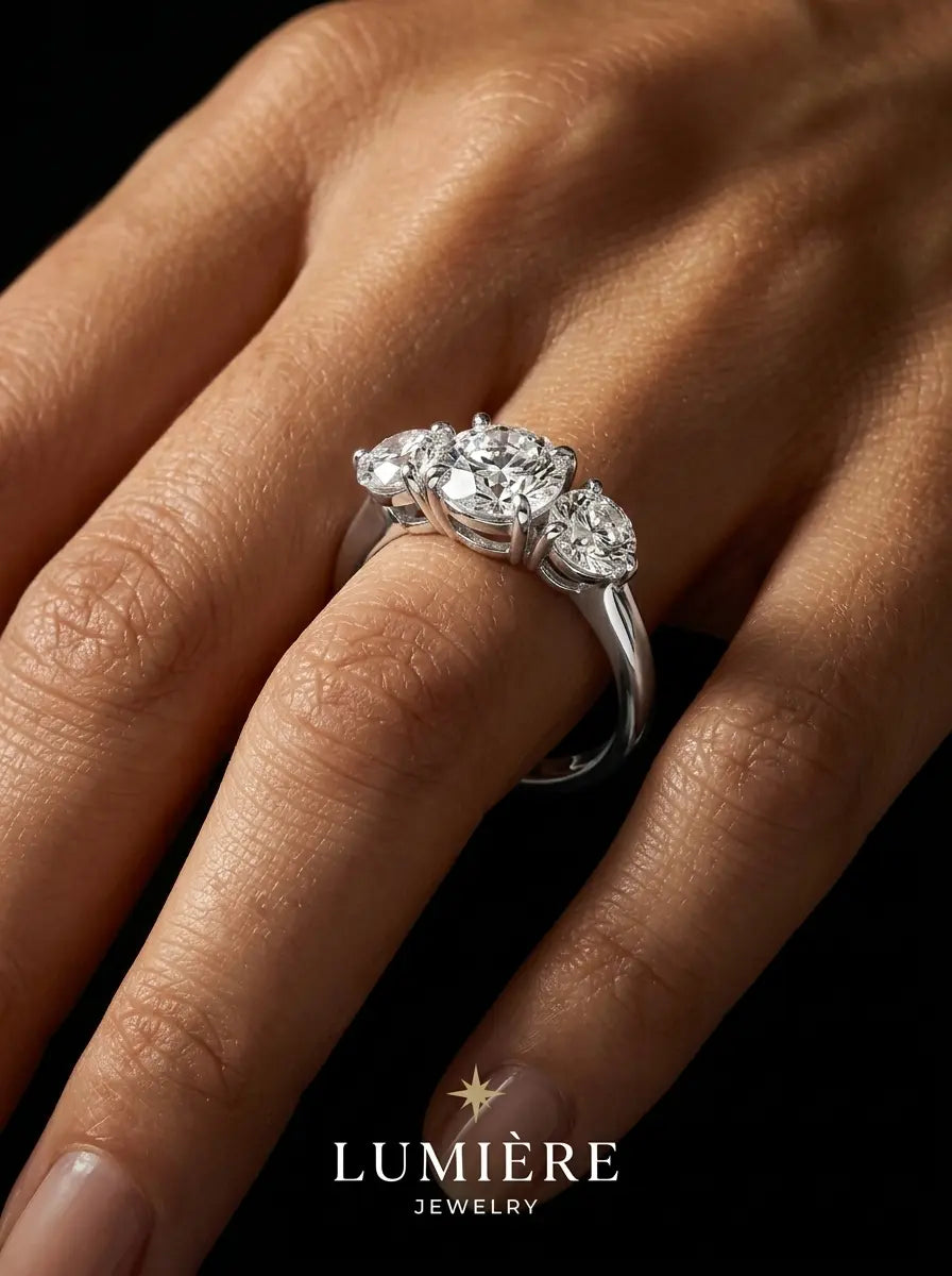 Trine Ring · Moissanite