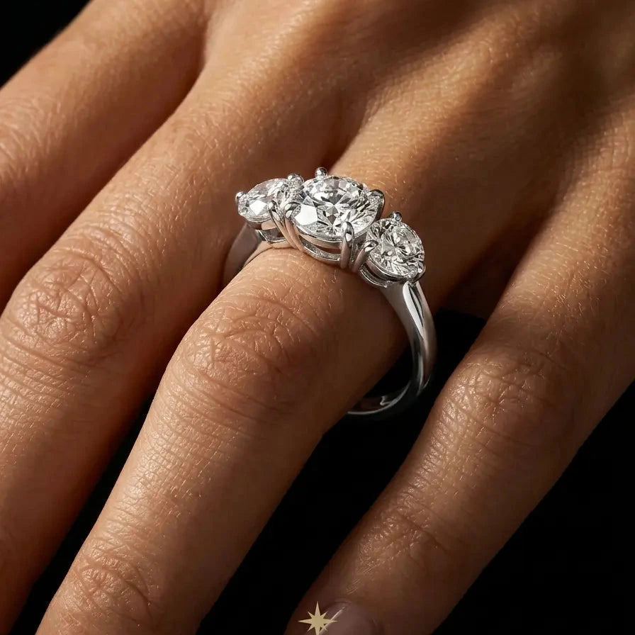 Trine Ring · Moissanite