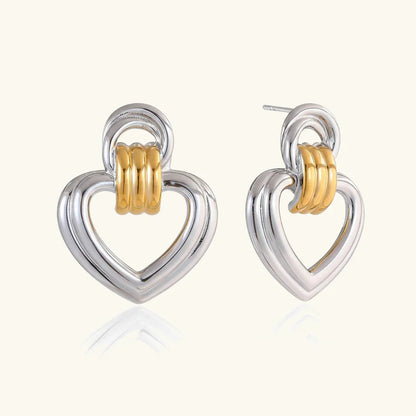 Charmie Gold Heart Earrings