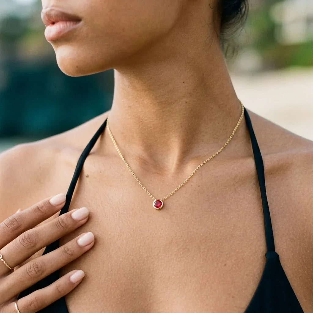 Amelia Birthstone Necklace