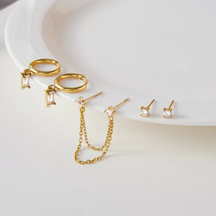 Dina Essential Diamond Earrings Bundle