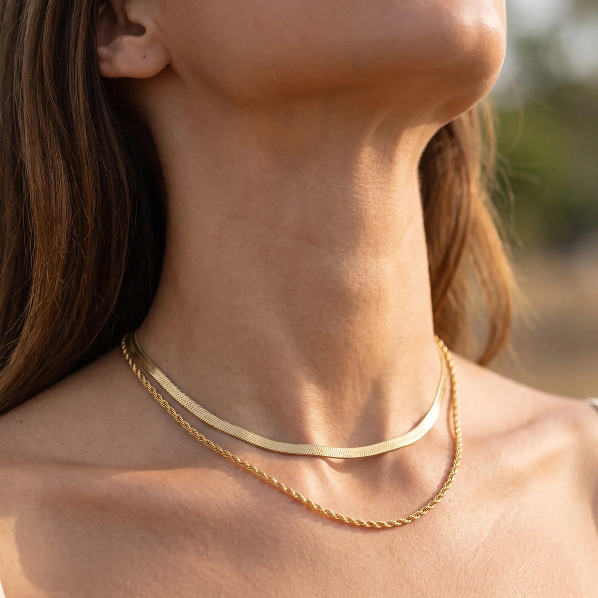 Hailey Layered Gold Chain Necklace