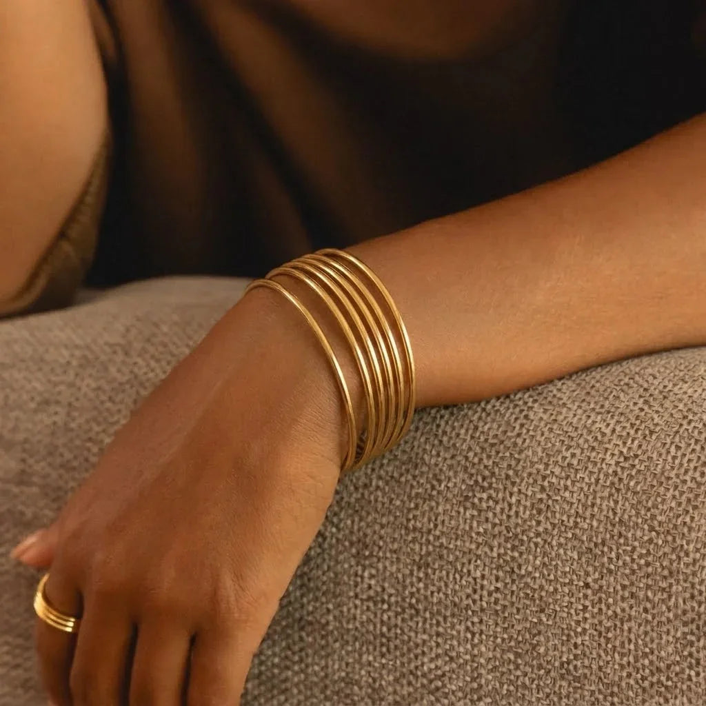 Shannon Gold Bangle Set