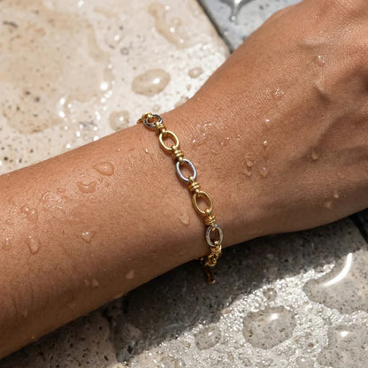 Addison Two Tone Gold Bracelet