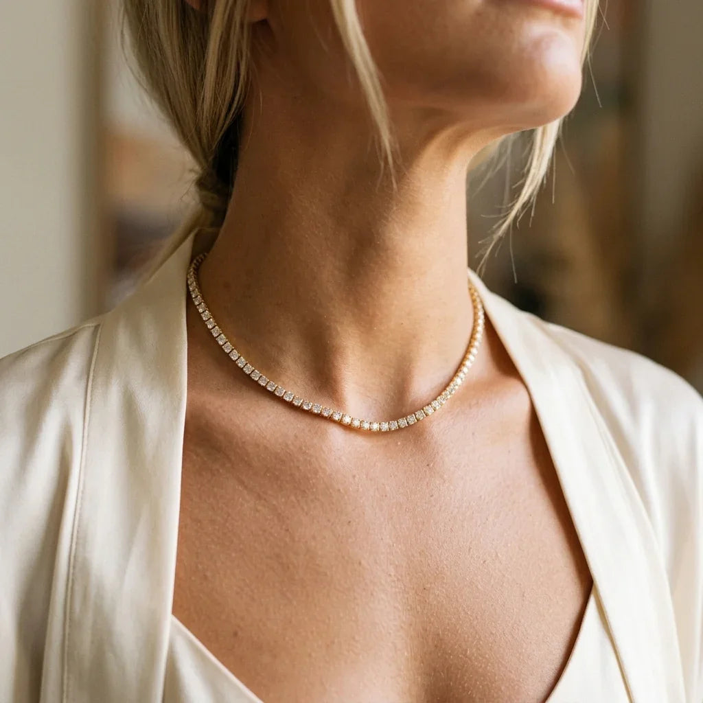 Isolde Diamond Tennis Necklace