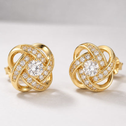 Knot Studs · 18K Gold Finish