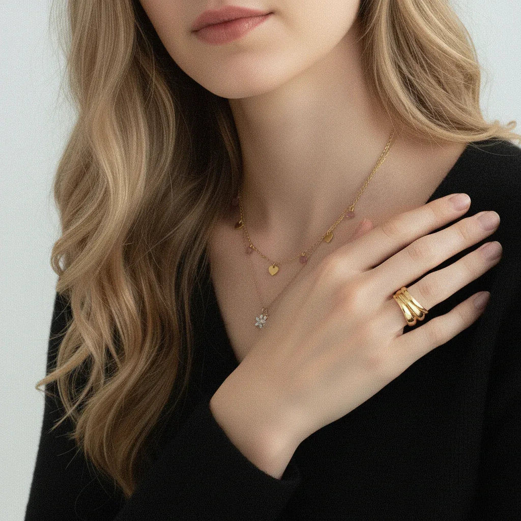 Gala Gold Heart Necklace