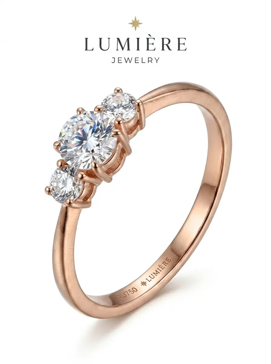 Trilogy Ring · Moissanite