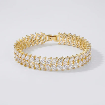Laurel Bracelet · Silver e Laurel Bracelet · Gold Tone