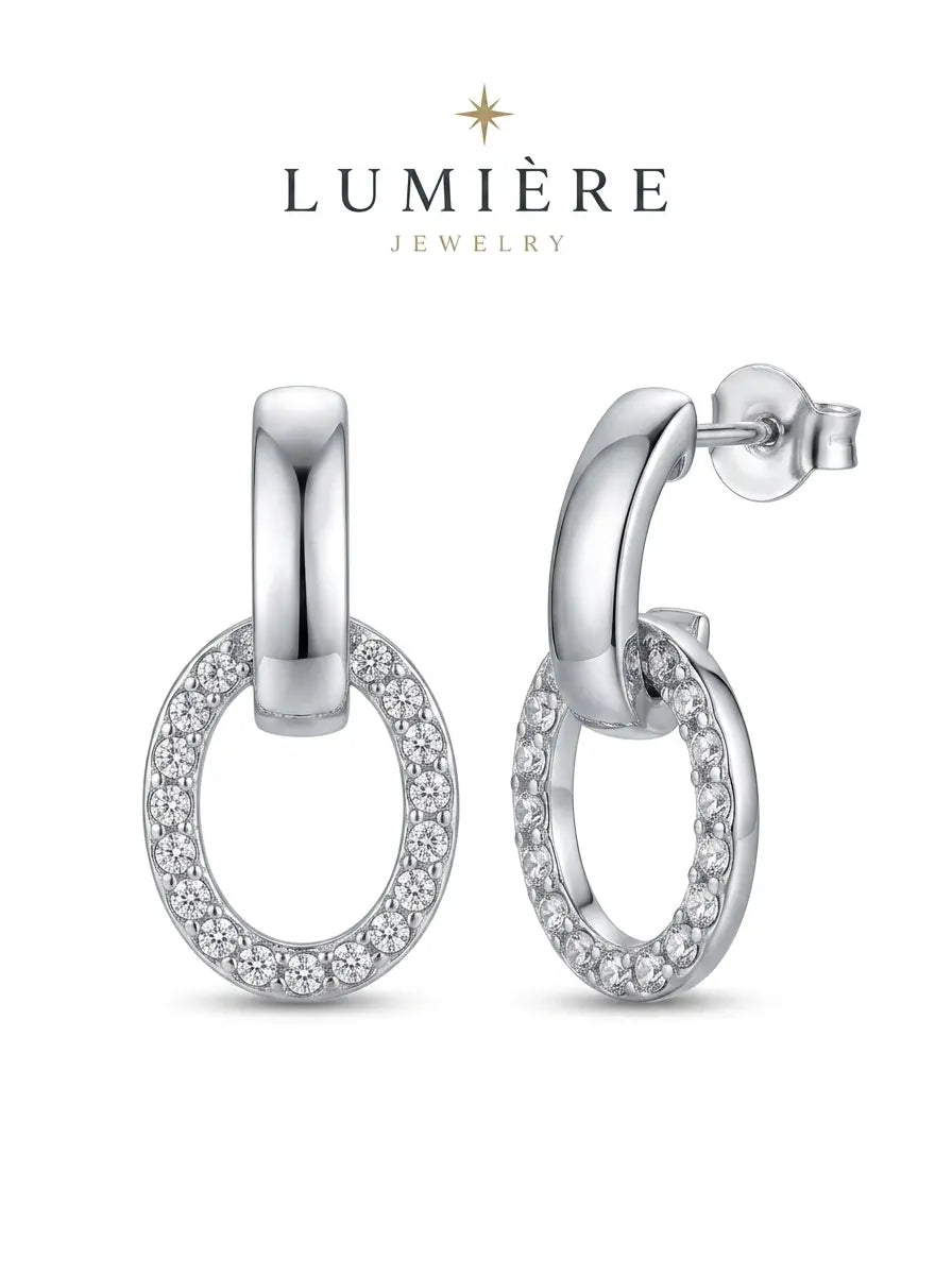 Lumière Oval Drop · Crystal