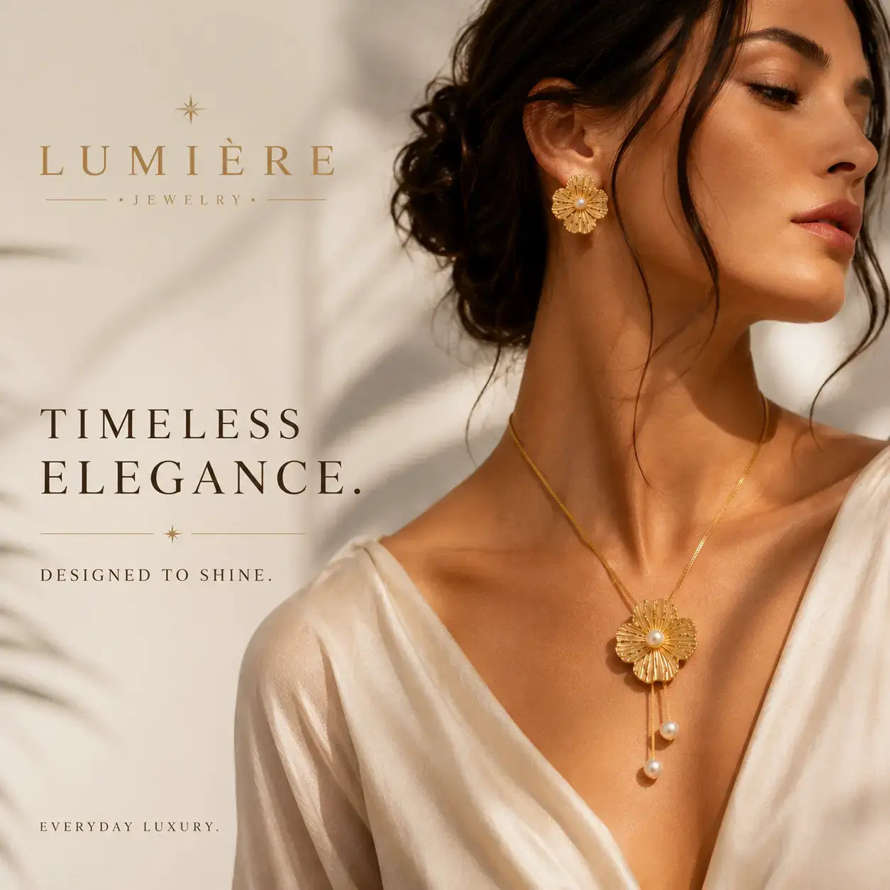 Fleur Pearl Set · Necklace & Earrings