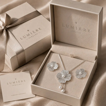 Fleur Pearl Set · Necklace & Earrings