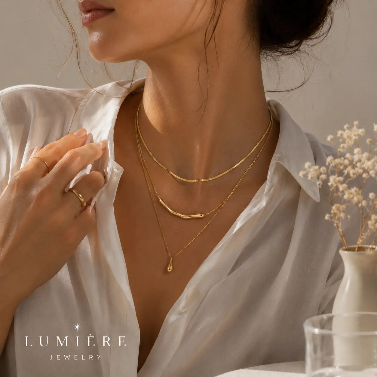 Arc Necklace · Gold / Silver