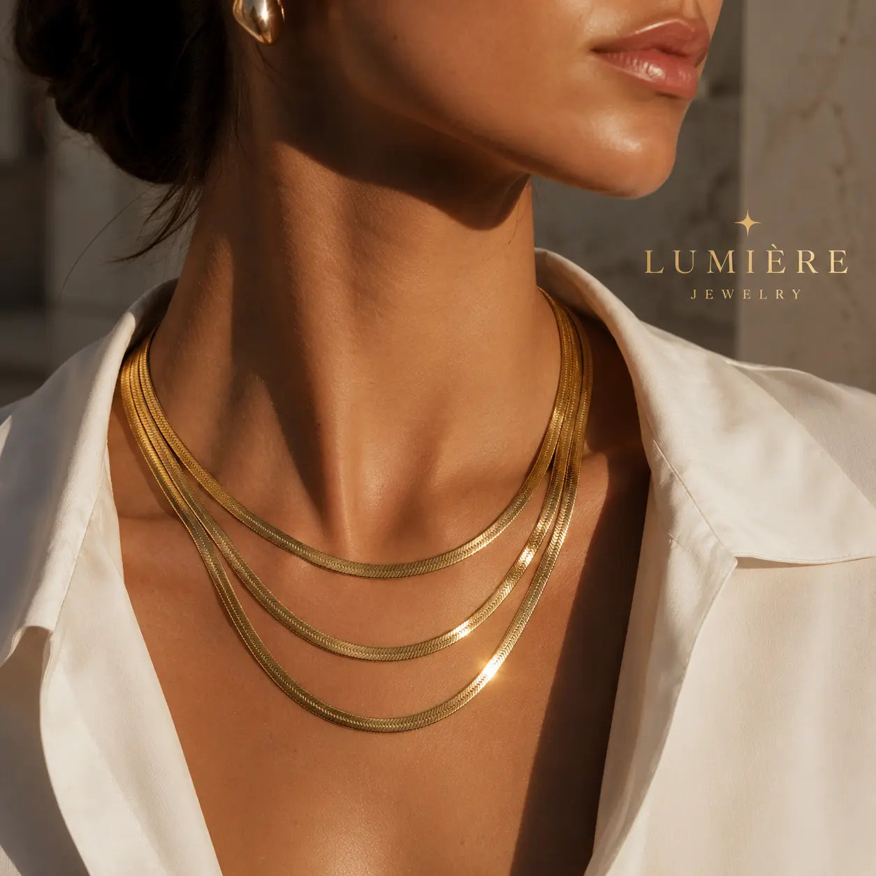 Flat Serpent Chain · Gold / Silver