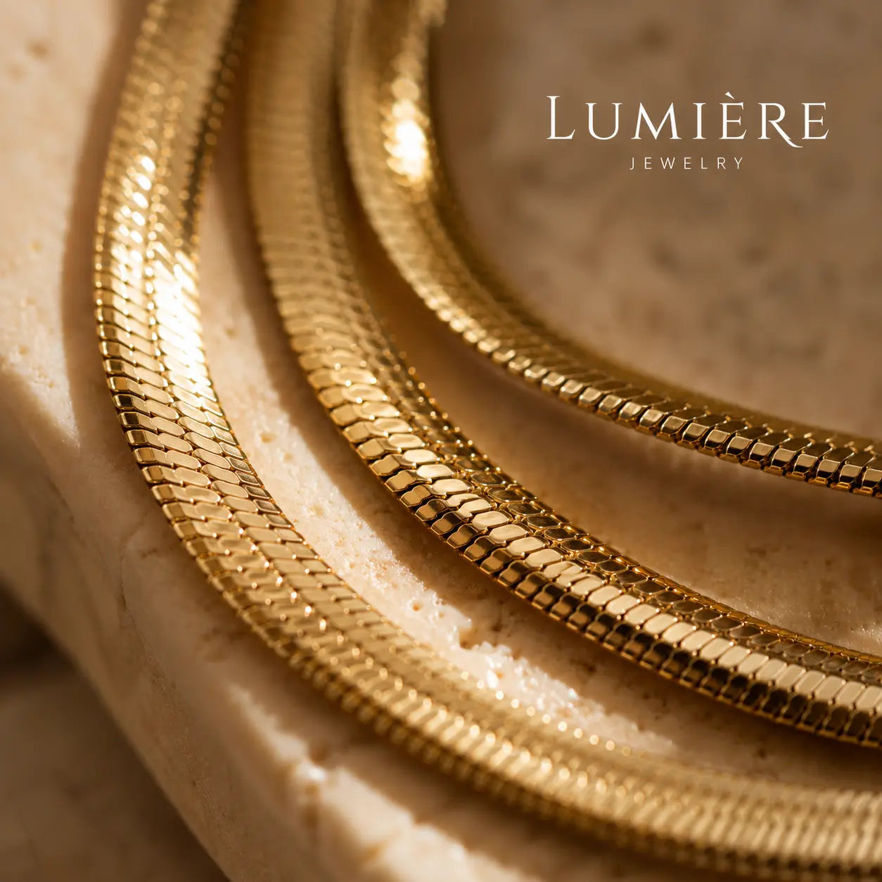 Flat Serpent Chain · Gold / Silver