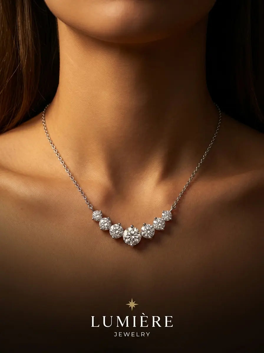 Arc Necklace · Moissanite