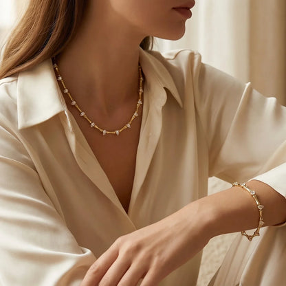 Celeste Collection · Warm Gold Finish