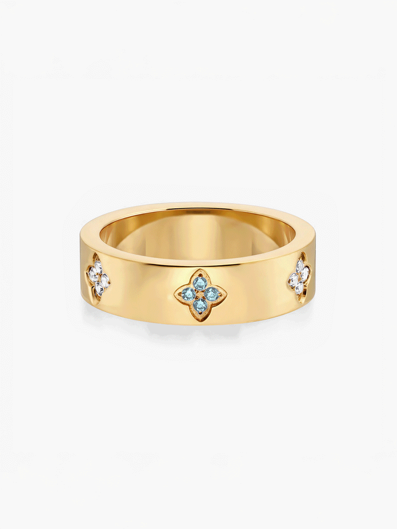 Eloise Birthstone Ring · 18K Gold Finish