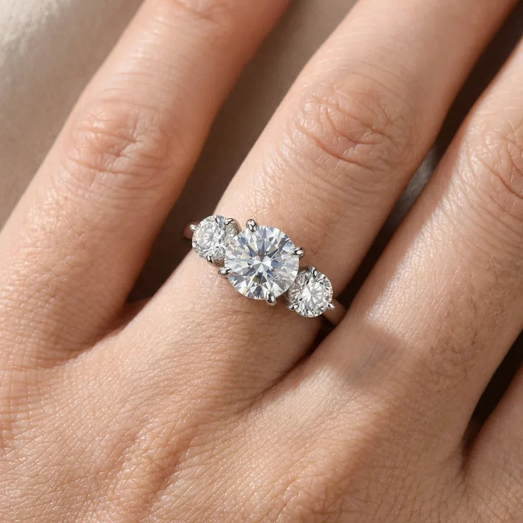 Trine Ring · 14K Gold Filled & Moissanite