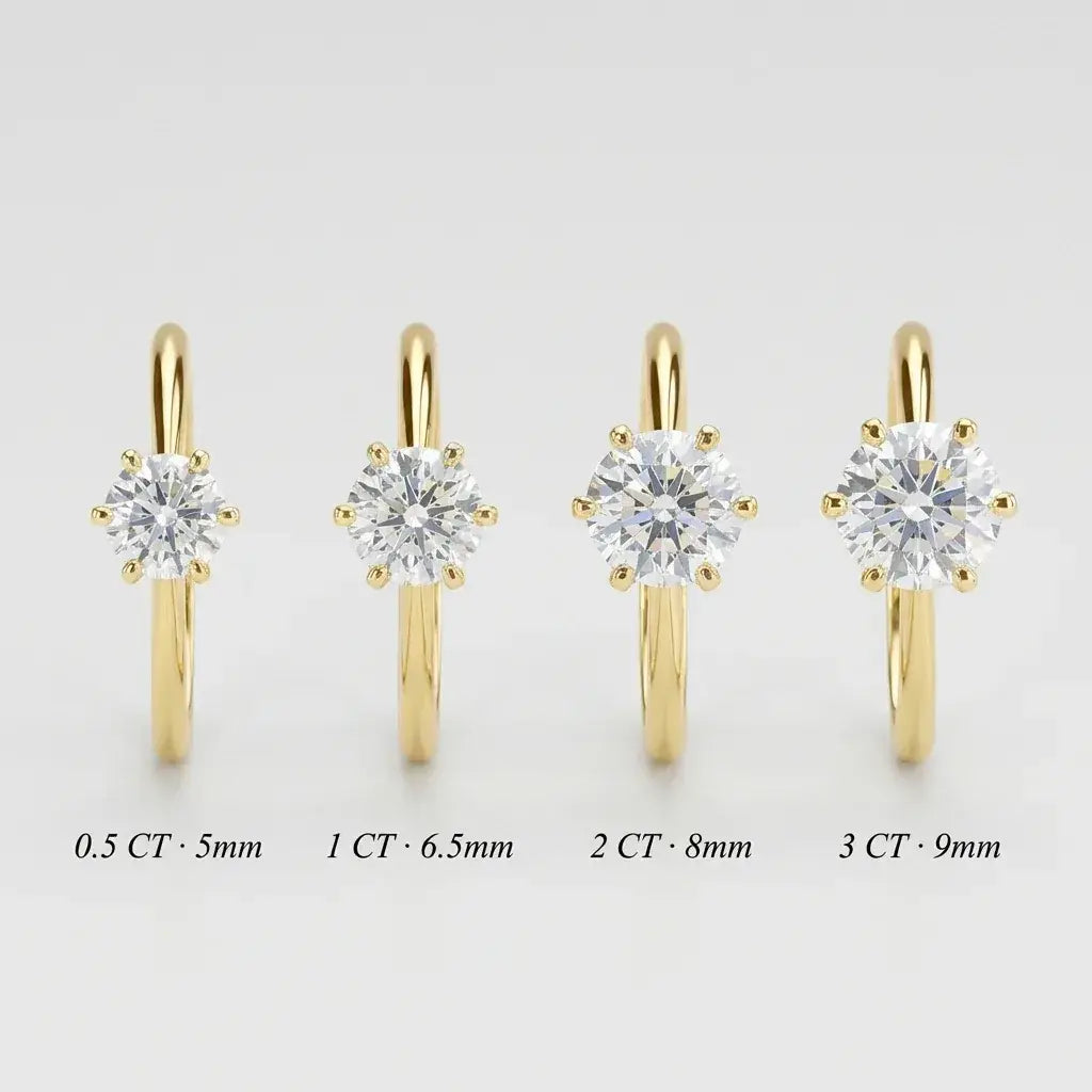 Lumière Solitaire Ring · S925 Silver & Moissanite