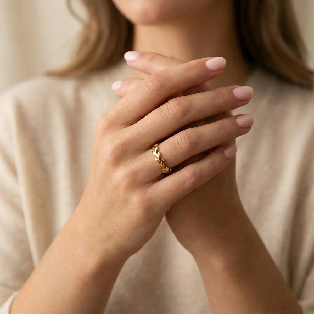 Rhea Golden Vine Ring