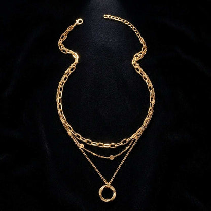 Torsade Layered Necklace · Gold / Silver