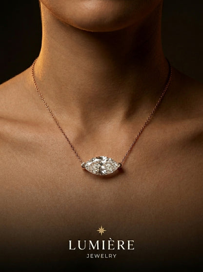 Navette Necklace · Crystal