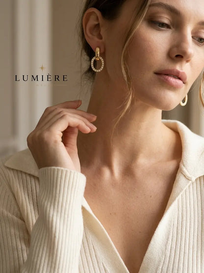 Lumière Oval Drop · Crystal