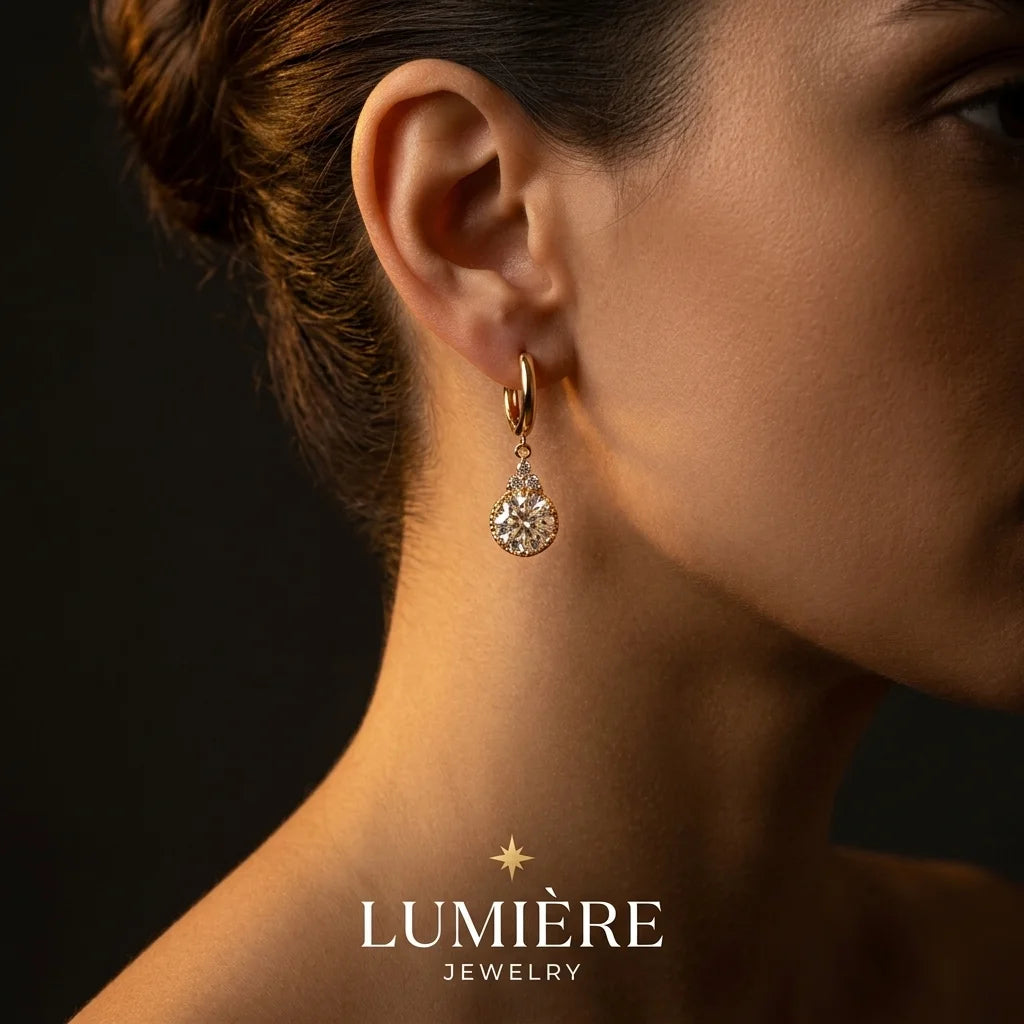 Étoile Drop Earrings · S925 Silver & Moissanite