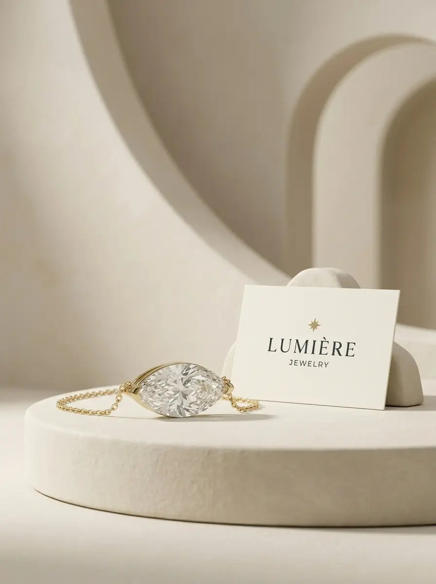 Navette Necklace · Crystal