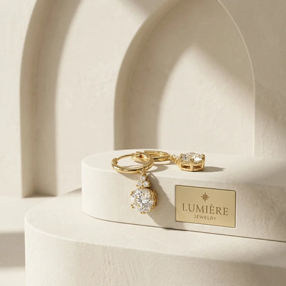 Étoile Drop Earrings · S925 Silver & Moissanite