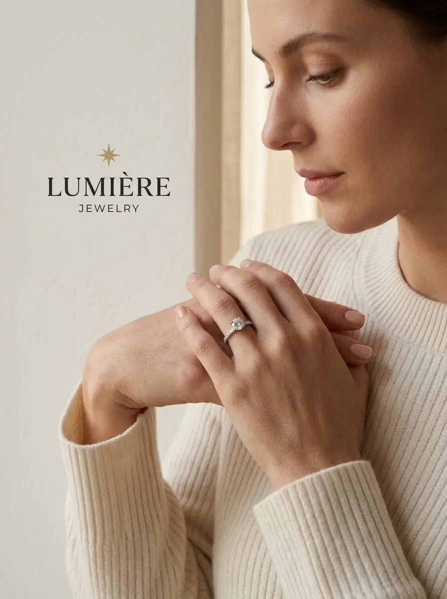 Céleste Solitaire Ring · Brilliant-Cut Stone