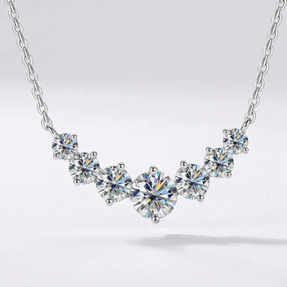 Arc Necklace · S925 Silver & Moissanite