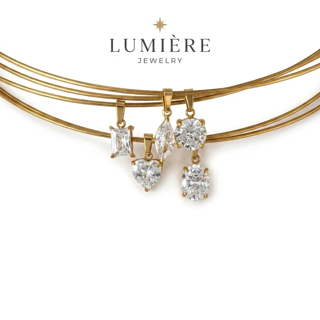 Forme Necklace · 18K Gold Finish