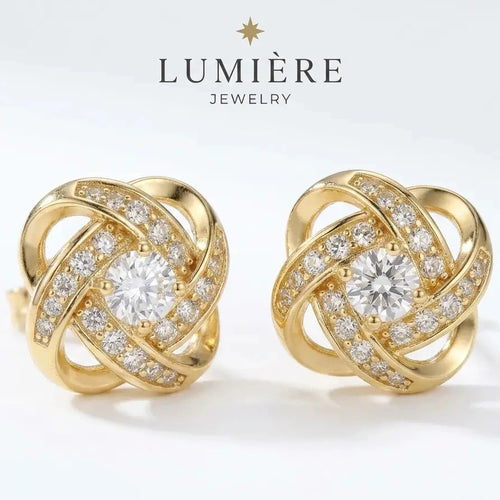 Knot Studs · 18K Gold Finish