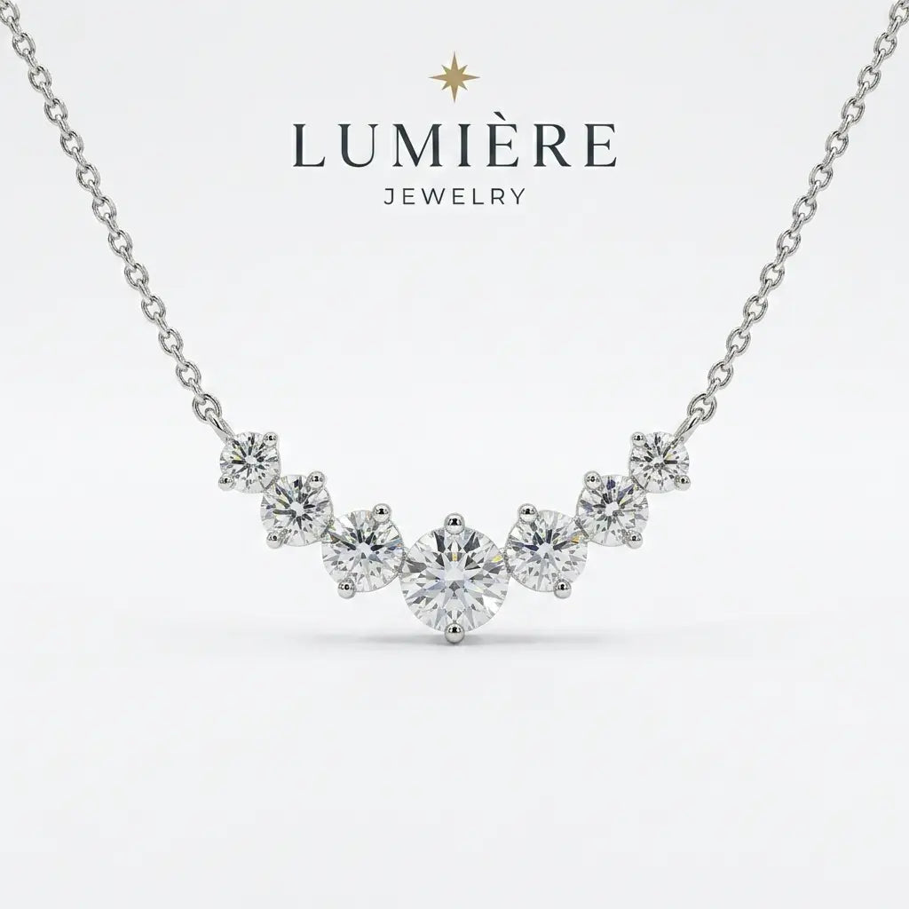 Arc Necklace · Moissanite
