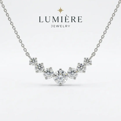 Arc Necklace · Moissanite