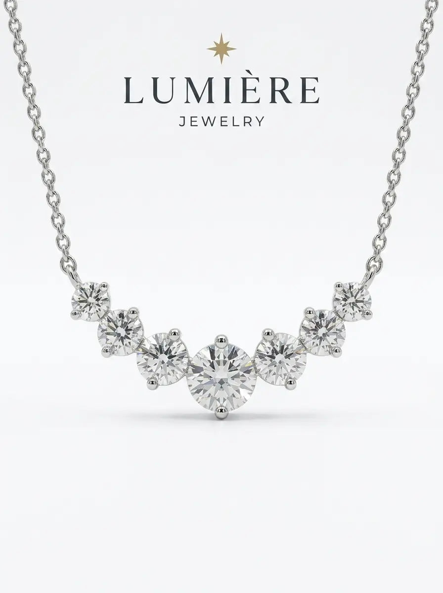 Arc Necklace · Moissanite