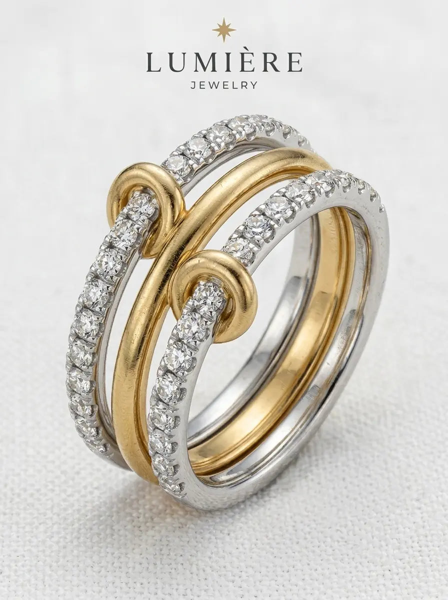 Lynx Sculptural Ring · 18K Gold Finish
