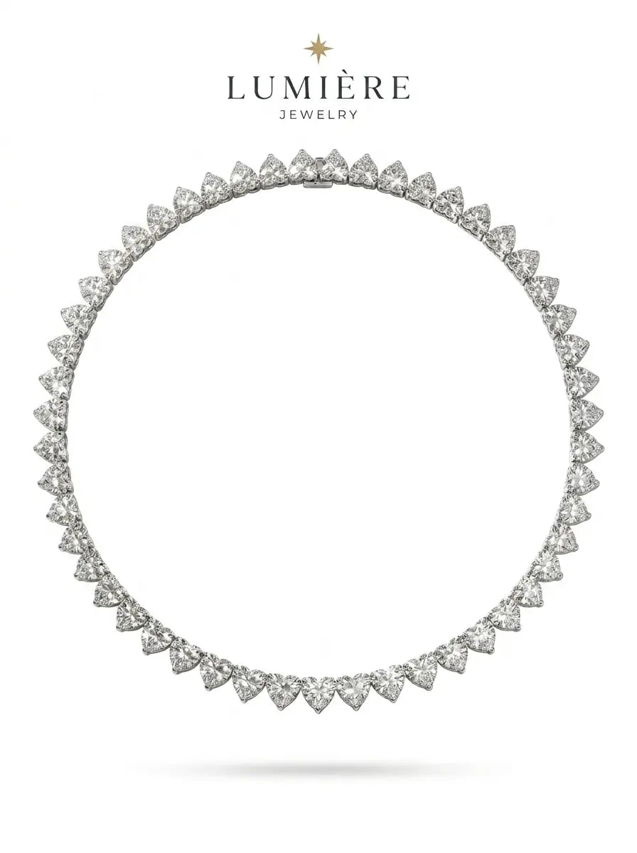 Cœur Tennis Necklace · Gold / Silver