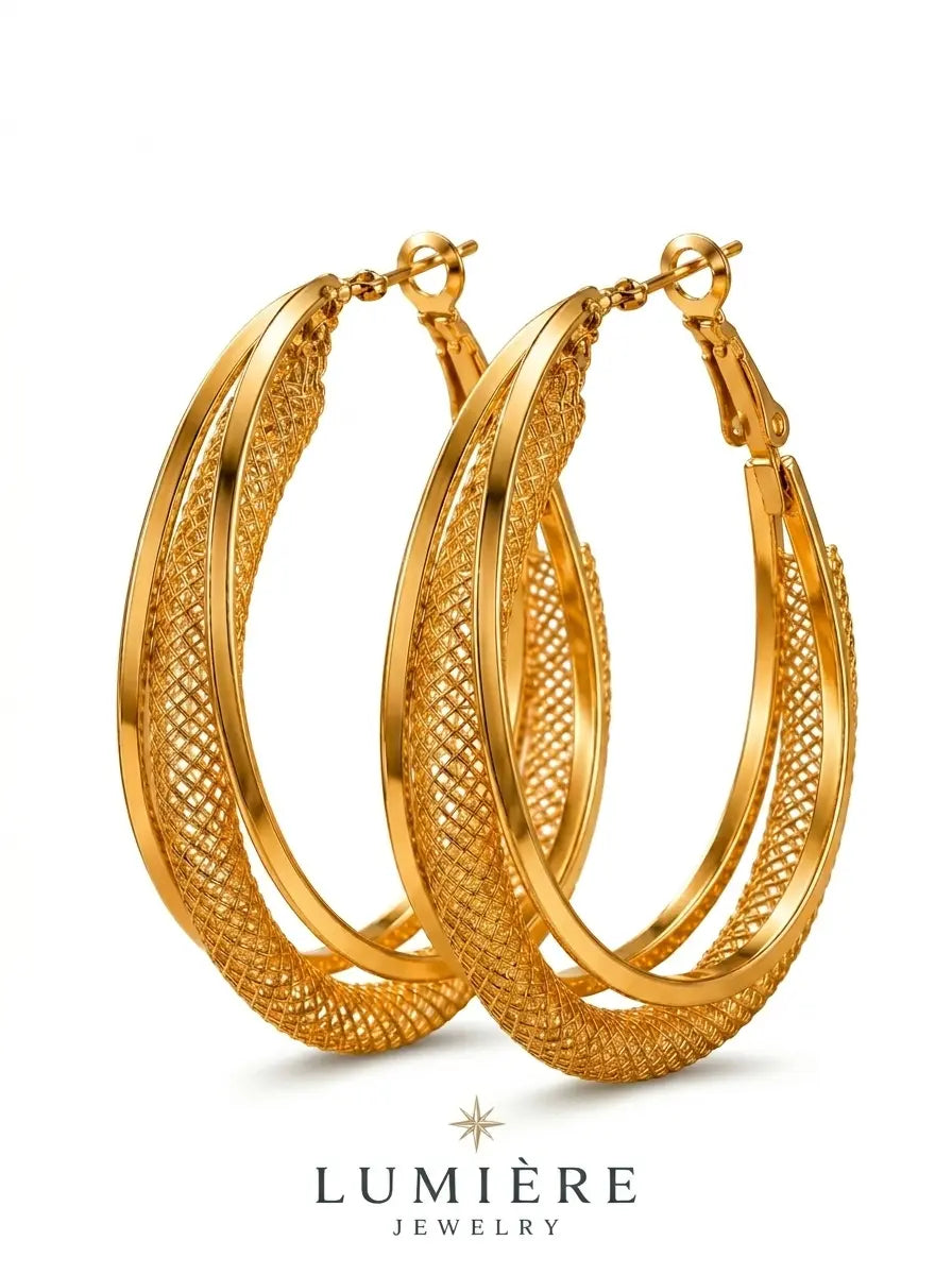 Torsade Hoop · Gold / Silver / Rose Gold