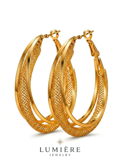 Torsade Hoop · Gold / Silver / Rose Gold