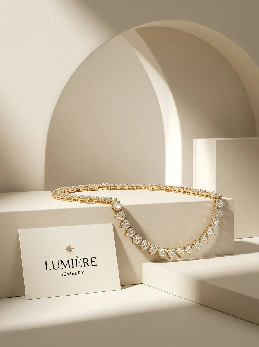 Cœur Tennis Necklace · Gold / Silver