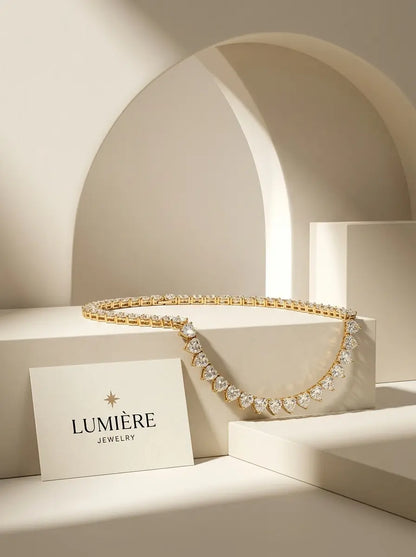Cœur Tennis Necklace · Gold / Silver