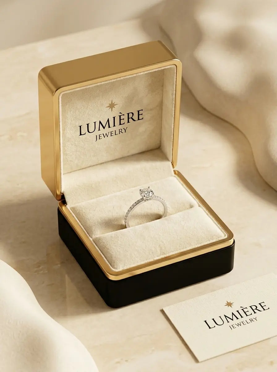 Céleste Solitaire Ring · Brilliant-Cut Stone